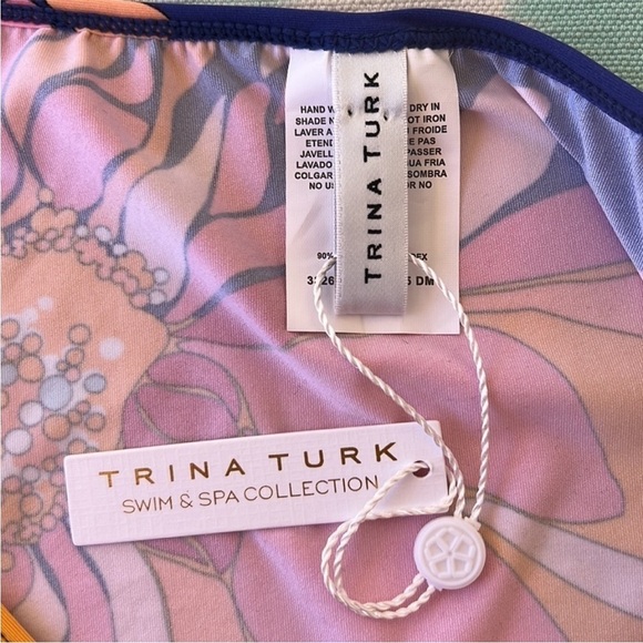 Trina Turk‎ Breeze Colorful Floral Print Tunic Top Swimsuit Cover Up Dress NWT - Picture 6 of 9